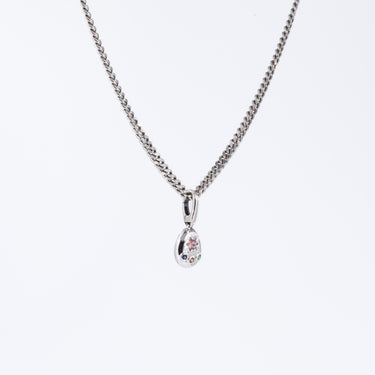 Egg Machine Pendant Necklace ( Silver )