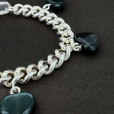 Hearty Jade Rock Bracelet
