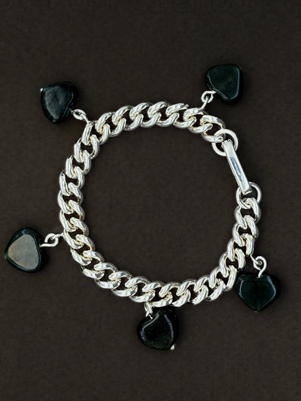 Hearty Jade Rock Bracelet