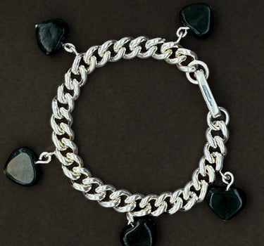 Hearty Jade Rock Bracelet