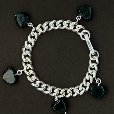Hearty Jade Rock Bracelet