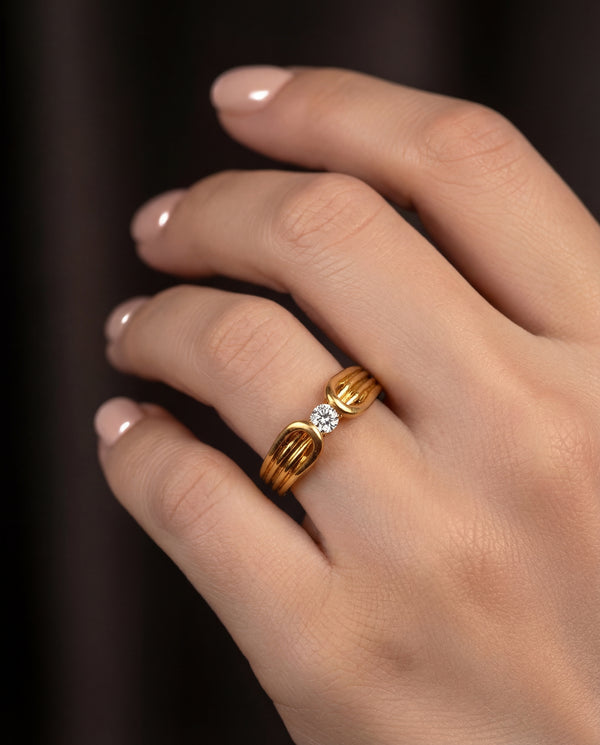 Vintage Solitaire Diamond Ring