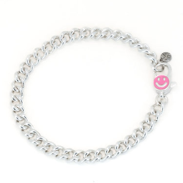 Smiley Curb Chain Bracelet