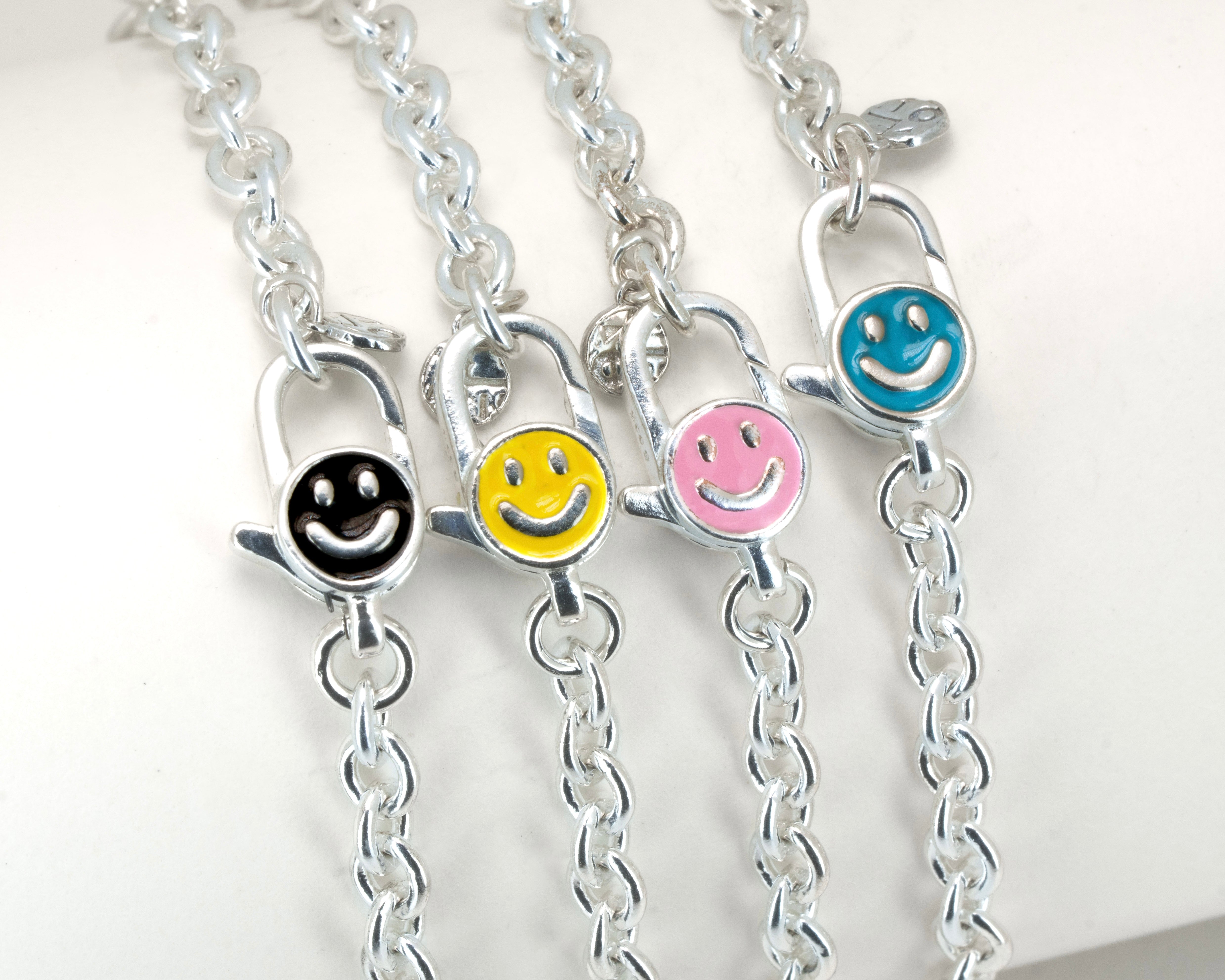 Signature Smiley Cable Link Bracelet
