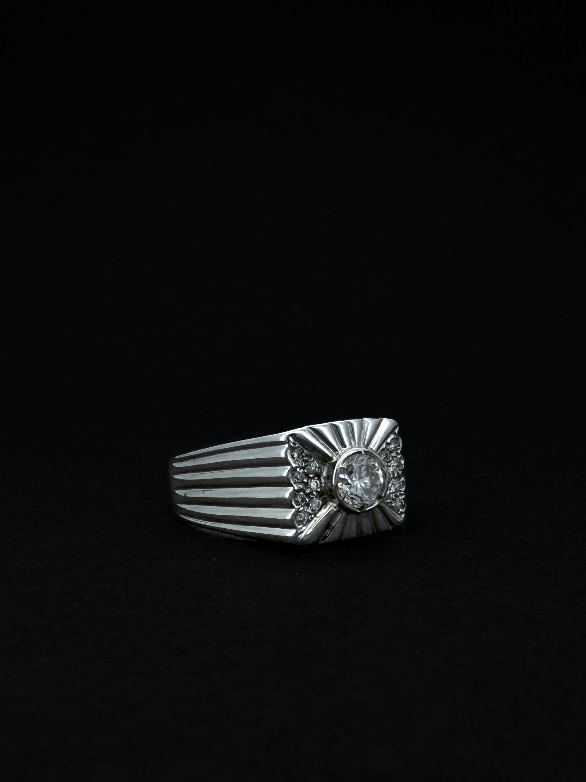 Vintage Diamond Men Ring