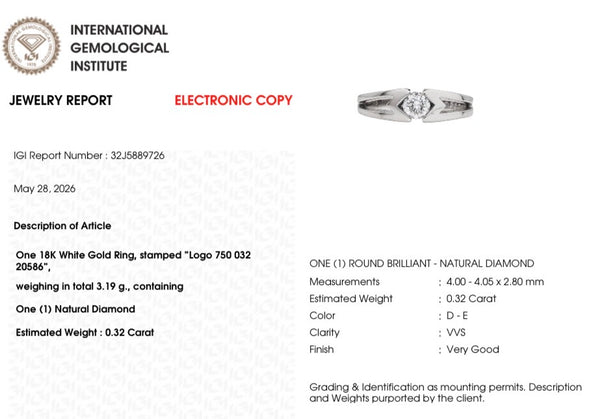 Vintage Solitaire Diamond Ring