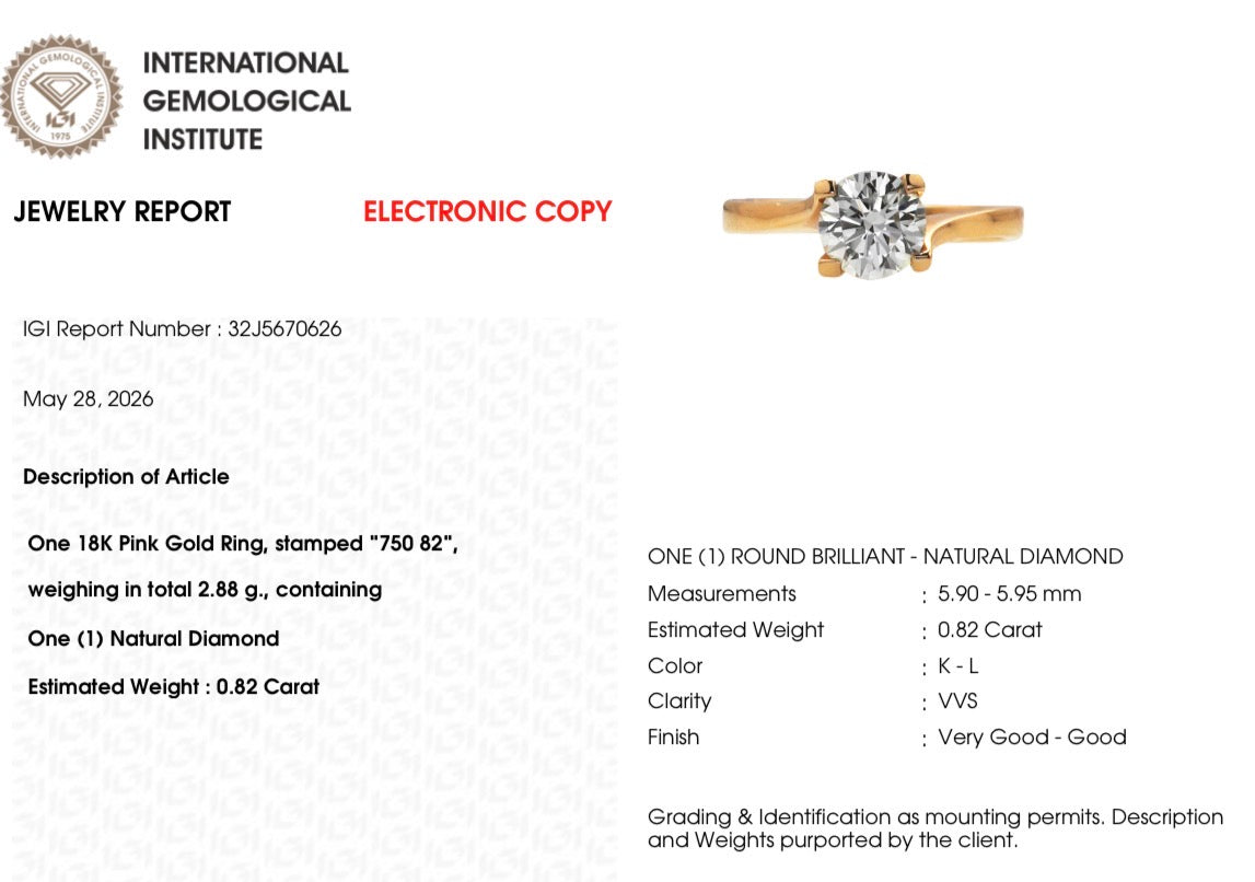Vintage Solitaire Diamond Ring