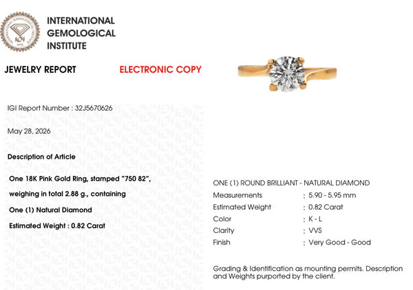 Vintage Solitaire Diamond Ring