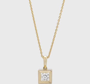 BOX Pendant Diamond Necklace