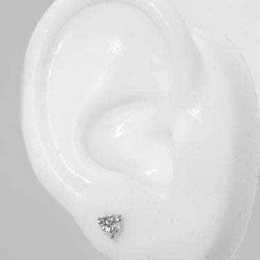 0.28ct Heart Shape Diamond Ear Studs ( Pair )